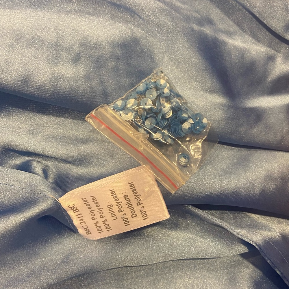 Parker Black Revolve Long Gown Dress Marceline Sequin Dress in Blue Size Medium - Picture 8 of 9